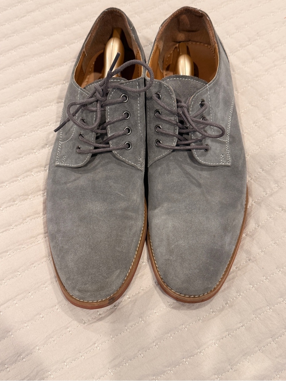 Aldo Gray Suede Chukka Lace-Up Shoes